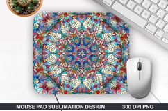 Snowflakes Mouse Pad Sublimation, Christmas Mouse Pad PNG Product Image 1