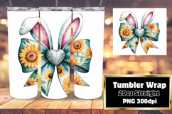 STUNNING 20oz Sublimation Tumbler , Easter Bunny Product Image 1