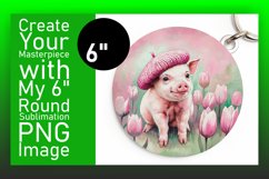 Artistic Keychain Circle Design Template , Animals Product Image 1