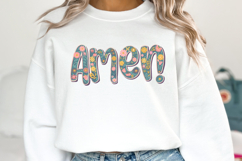 Amen Easter Clipart, Happy Easter Sublimation PNG Product Image 1