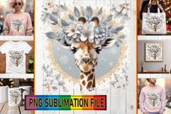 Bright TSHIRT Magic Ideas PNG, Giraffe Product Image 1