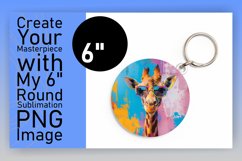 Cute Giraffe Designs Spring Round Design Product Image 1