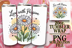JOYFUL GIFT 20oz TUMBLER WRAP, Flowers Quote Product Image 1