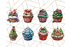 Christmas Cupcake PNG Clipart, Cute Food PNG, Holiday Treat Product Image 2