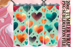 Radiant Memories 20oz tumbler wrap, Heart Product Image 1