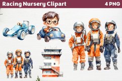 Racing Nursery Clipart PNG Product Image 1
