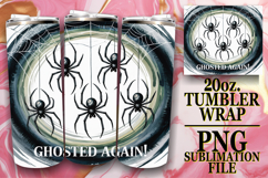 Happy Vibes 20oz tumbler wrap, Halloween Product Image 1