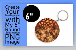 Charming Round Design Keychain PNG , Leopard Print Product Image 1