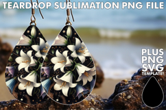 Playful Teardrop Earrings Magic PNG, Leopard Prints Product Image 1