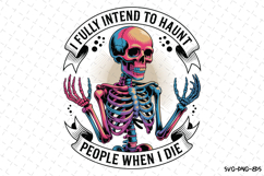 I fully intend to haunt Svg | Halloween Svg | Svg Cut Files Product Image 1
