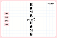 Porch Sign Saying SVG | Home Sweet Home Product Image 3