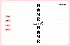 Porch Sign Saying SVG | Home Sweet Home Product Image 3