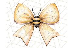 Watercolor Summer Bow Clipart PNG, Coquette Bright Bow Png Product Image 2