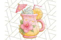 Summer Iced Cookie Clipart PNG, Cute Tropical Cookies Product Image 2
