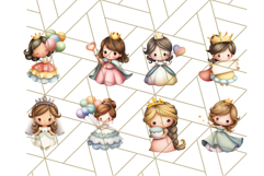 Princess Clipart PNG, Cute Royal Girl Clip Art Product Image 2
