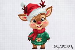 Woodland Christmas Animals Cliparts PNG Product Image 1