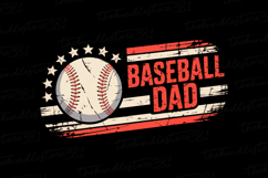American Baseball Dad Svg | 4th of July Svg | Svg Cut File Product Image 1