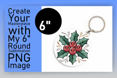Artistic Keychain Circle Design Template , Cute Christmas Product Image 1