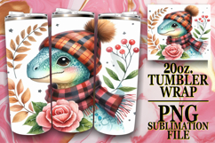 Sublimation Wonders 20oz tumbler wrap, Dino Product Image 1