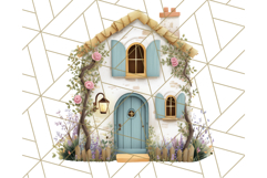 Whimsical Cottagecore Cottage PNG Clipart, Fairy House Png Product Image 2