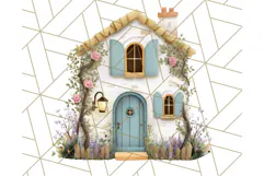 Whimsical Cottagecore Cottage PNG Clipart, Fairy House Png Product Image 2