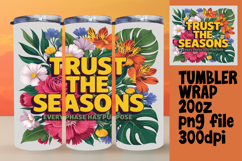 ARTISTIC 20oz Tumbler Wrap for Custom Gifts , Flower Quote Product Image 1