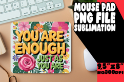 COZY mouse pad Inspirational Art, Flower Quote Product Image 1