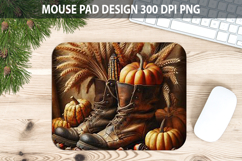 Boots Mouse pad Sublimation - Thanksgiving PNG Design Product Image 1