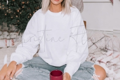 White Christmas Sweatshirt Mockup Product Image 3