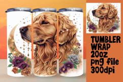 Paw-sitive Pups: Watercolor Tumbler Wrap 20oz Product Image 1