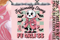 SWEET VIBES 20oz TUMBLER WRAP, Ghost Cancer Product Image 1