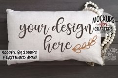 PILLOW, CUSHION, bead garland decor, MOCK-UP Product Image 1