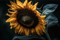 Majestic sunflower in dim light Product Image 1