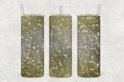 Bronze Glow Hearts Sparkle Tumbler Sublimation Product Image 1