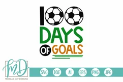 100 Days of School Soccer SVG DXF PNG Cut File Product Image 2