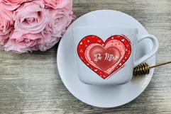 Be Mine Valentine, Red Heart Valentine PNG Product Image 5