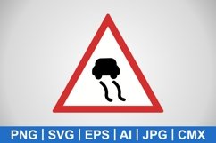 Vector Slippery roads Icon Product Image 1