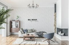 Wall mockup - Wallpaper mockup - Living room scene Product Image 1