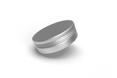 Metal Tin Jar Packaging 3D Mockup Template Photoshop Product Image 2