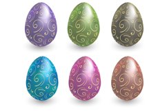 Easter Eggs EPS file for Cards, Invitations, Banners Product Image 1