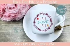 Fall sweet Fall Wreath SVG, PNG, DXF, EPS, JPEG Product Image 2