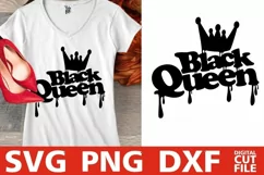 Black Queen svg, Afro Woman svg, Melanin svg, Afro Girl svg Product Image 1