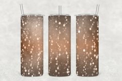 Bronze Grey Tone Glowing Glitter Tumbler Sublimation Product Image 1