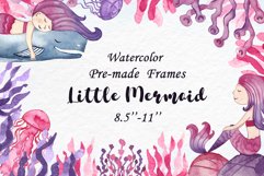 Pre-made invitations &quot;little mermaid&quot; Product Image 1