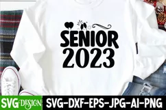 Senior 2023 SVG Cut File, New year SVG Cut File Product Image 1