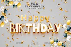 Happy Birthday Editable Text Effect Style Product Image 1