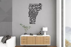 Vermont Mandala SVG File - Home is Where the Heart Is SVG Product Image 3