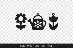 Cute Spring Earrings SVG Cut Files, Spring Jewelry Template Product Image 2