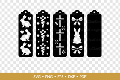 4 Two Layered Easter Bookmarks SVG, Laser Cut Templates Product Image 2