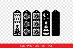 Christmas Bookmarks SVG, Xmas Laser Cutting Templates Product Image 2